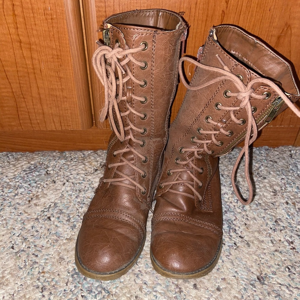 Madden Girl combat boots